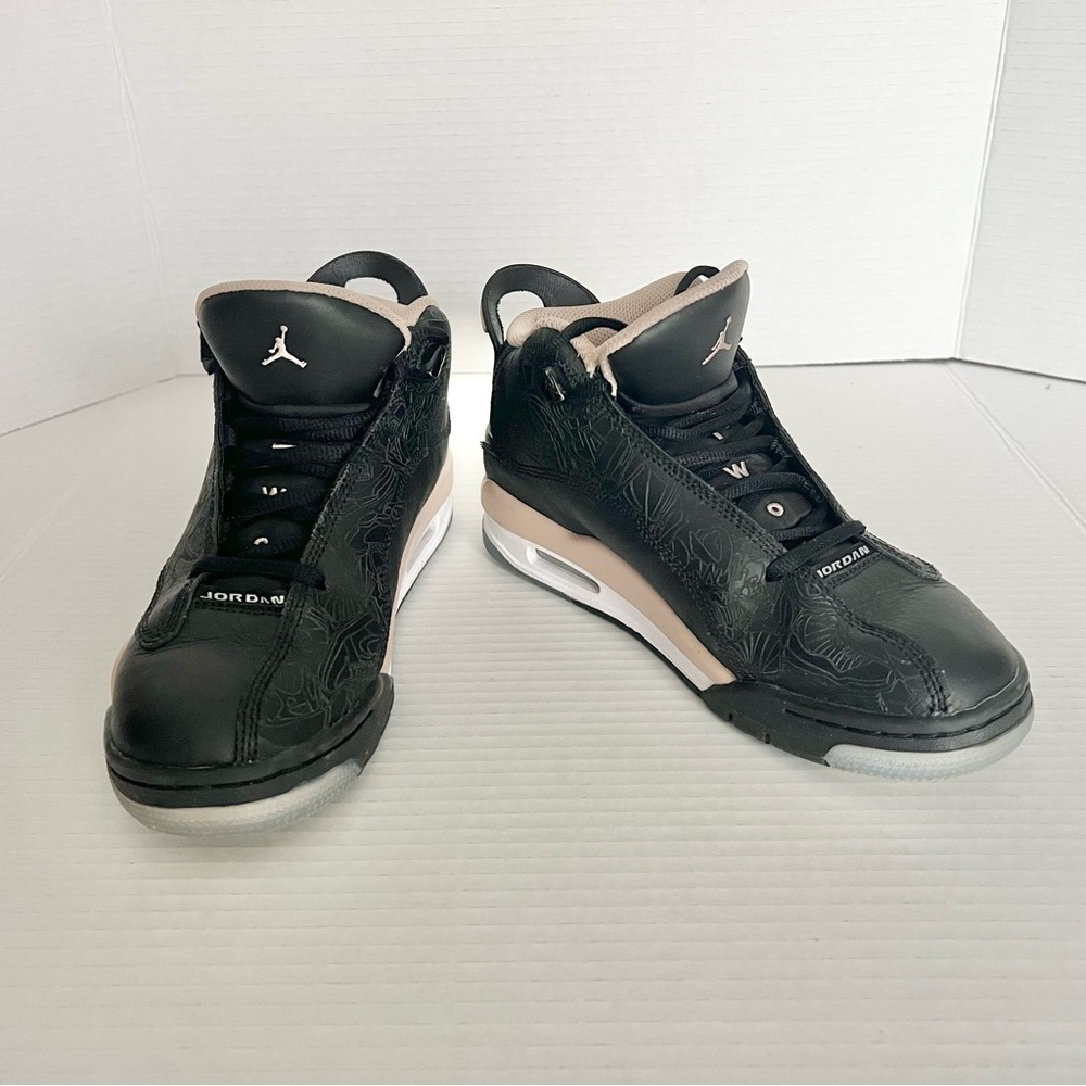 Jordan Dub Zero Nike Sneakers – Black/Tan/White Basketball Streetwear Shoes 5Y
